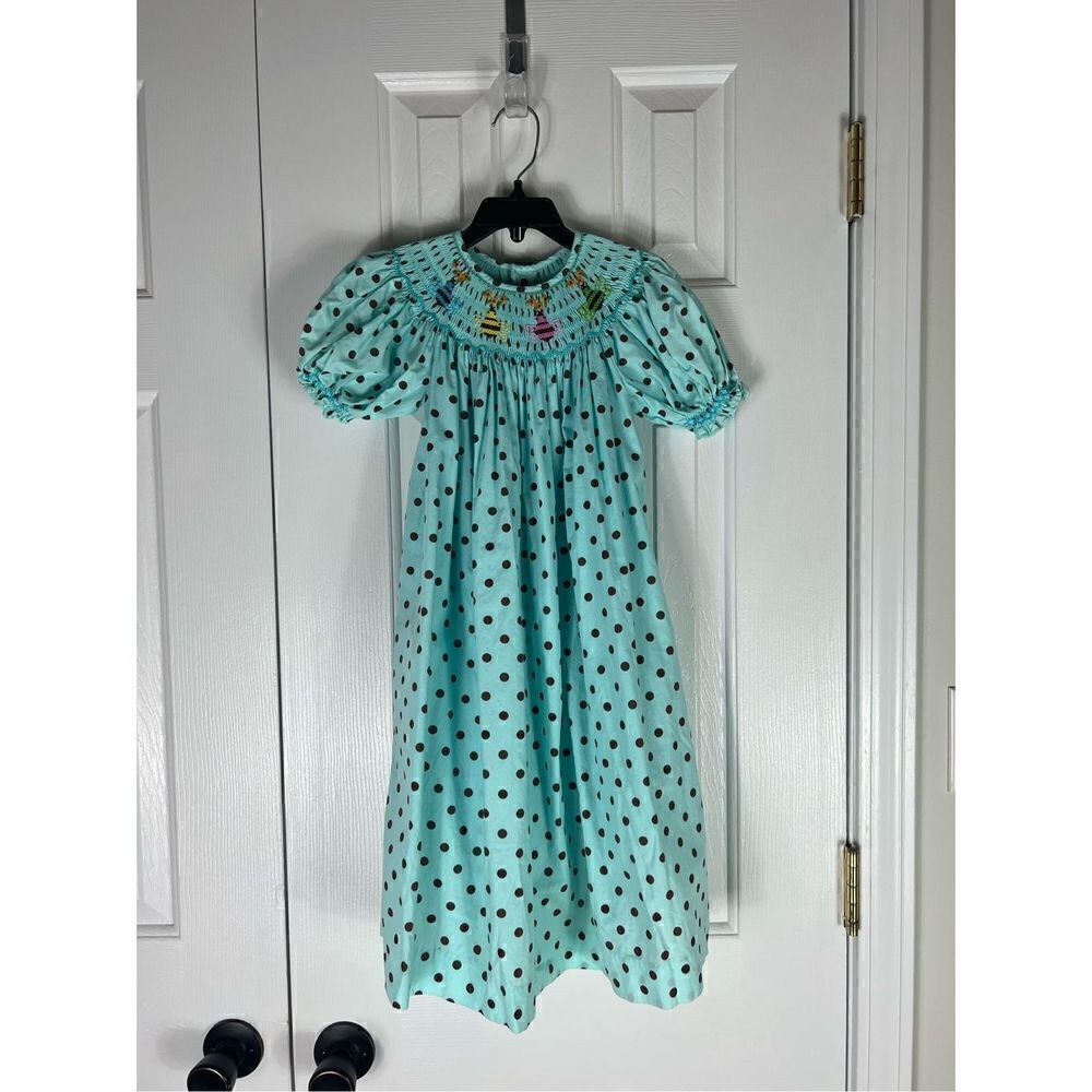 Mom & Me Girls Smocked Bumblebee Dress Size 4